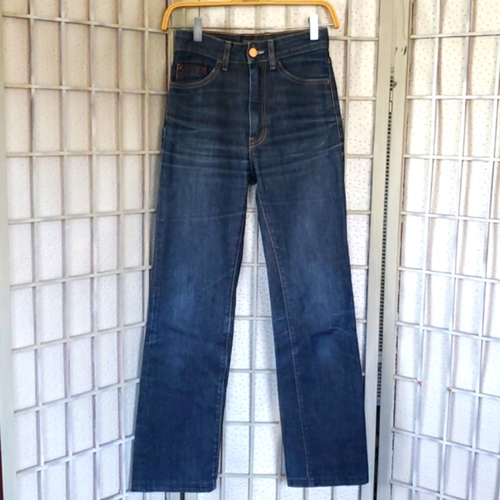 Acne  high rise straight leg blue jeans 26